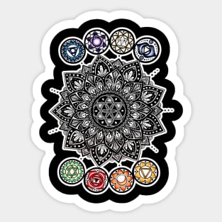 Chakra Center Mandala Sticker